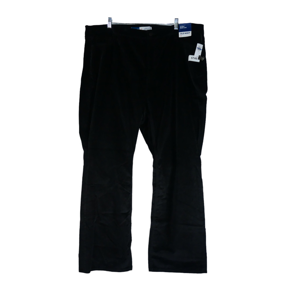 NEW Old Navy Faux Suede Pants Women 22 Extra High Rise Kicker Boot Secret Smooth